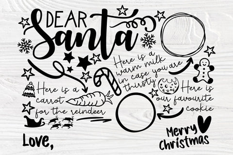 Cookies for Santa Tray SVG, Canadian Santa Plate Svg Bundle, Treats for Santa, Dear Santa Svg, Christmas Svg, Reindeer Treats Svg SVG TonisArtStudio 