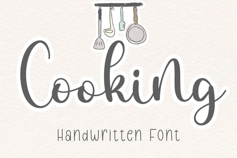 Cooking Font letterbeary 
