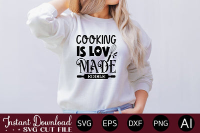 Cooking Is Love Made Edible SVG SVG designmaster24 