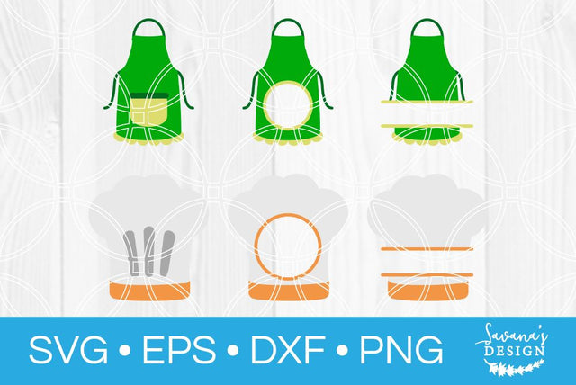 Cooking Monogram Bundle SVG SavanasDesign 