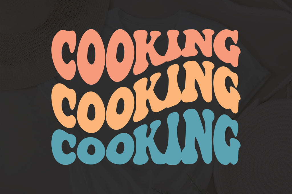 Cooking svg, wavy style svg, EPS PNG Cricut Instant Download - So Fontsy