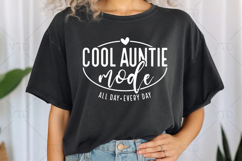 Cool Auntie Mode Svg Png Files, cool aunt club svg, Best Aunt Svg, Godmother Svg, Best Aunt Ever Svg SVG DesignDestine 