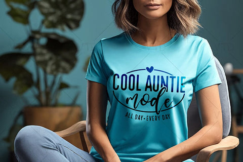 Cool Auntie Mode Svg Png Files, cool aunt club svg, Best Aunt Svg, Godmother Svg, Best Aunt Ever Svg SVG DesignDestine 