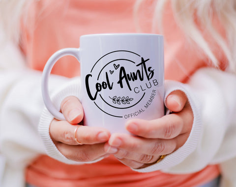 Cool Aunts Club Official Member SVG, Cool Aunt SVG, Funny Auntie SVG Cut File SVG HappyDesignStudio 