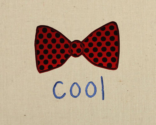 Cool Bow Tie Applique Embroidery Embroidery/Applique Designed by Geeks 