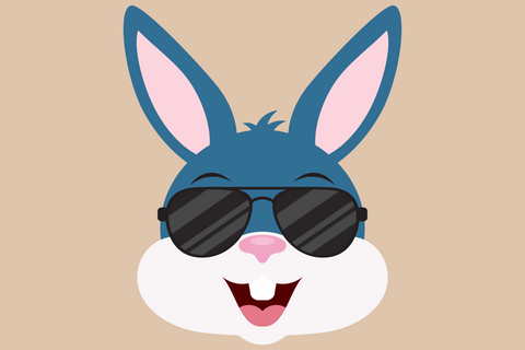 Cool Boy Bunny Rabbit Face With Shades | Woodland SVG SVG Captain Creative 