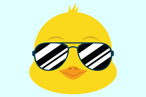 Cool Boy Chick Face With Shades | Farm SVG SVG Captain Creative 