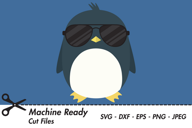 Cool Boy Penguin With Shades | Woodland Winter SVG SVG Captain Creative 