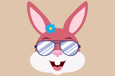 Cool Bunny Rabbit Faces With Shades | Woodland SVG SVG Captain Creative 