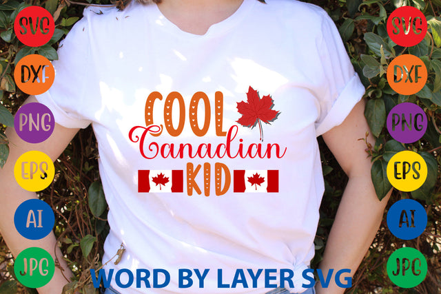 Cool Canadian Kid, Canada Day SVG Design SVG Rafiqul20606 