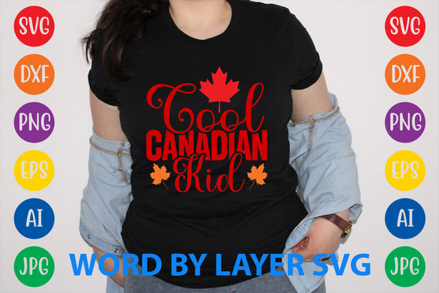 Cool Canadian Kid, Canada Day SVG Design SVG Rafiqul20606 