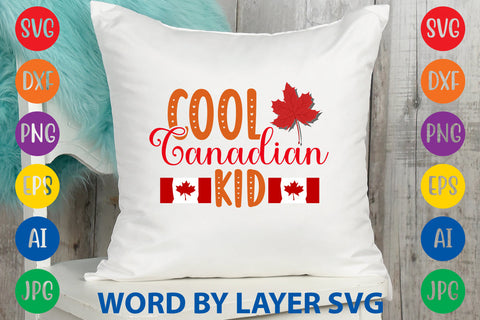Cool Canadian Kid, Canada Day SVG Design SVG Rafiqul20606 