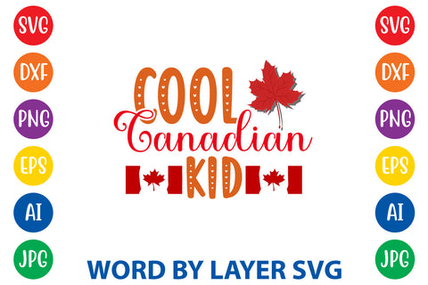 Cool Canadian Kid, Canada Day SVG Design SVG Rafiqul20606 