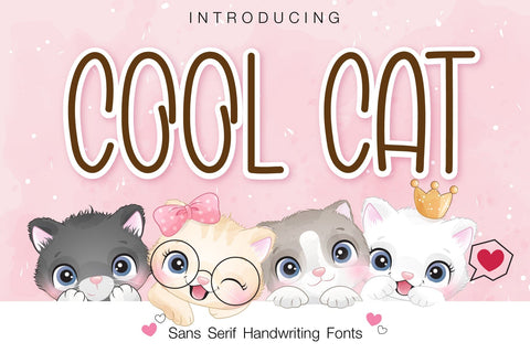 Cool Cat Font Font Fox7 By Rattana 