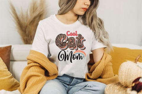 Cool Cat Mom Sublimation SVGArt 