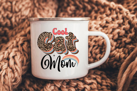 Cool Cat Mom Sublimation SVGArt 