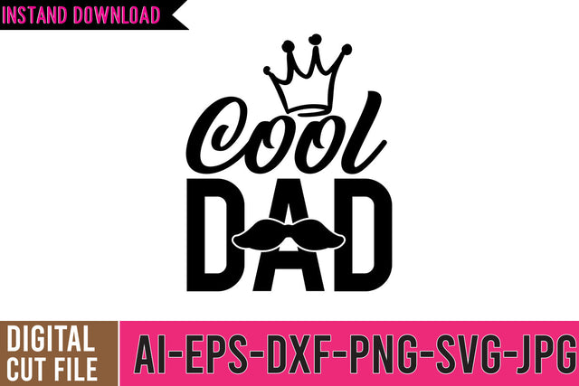 Cool DAD SVG Design SVG BlackCatsMedia 