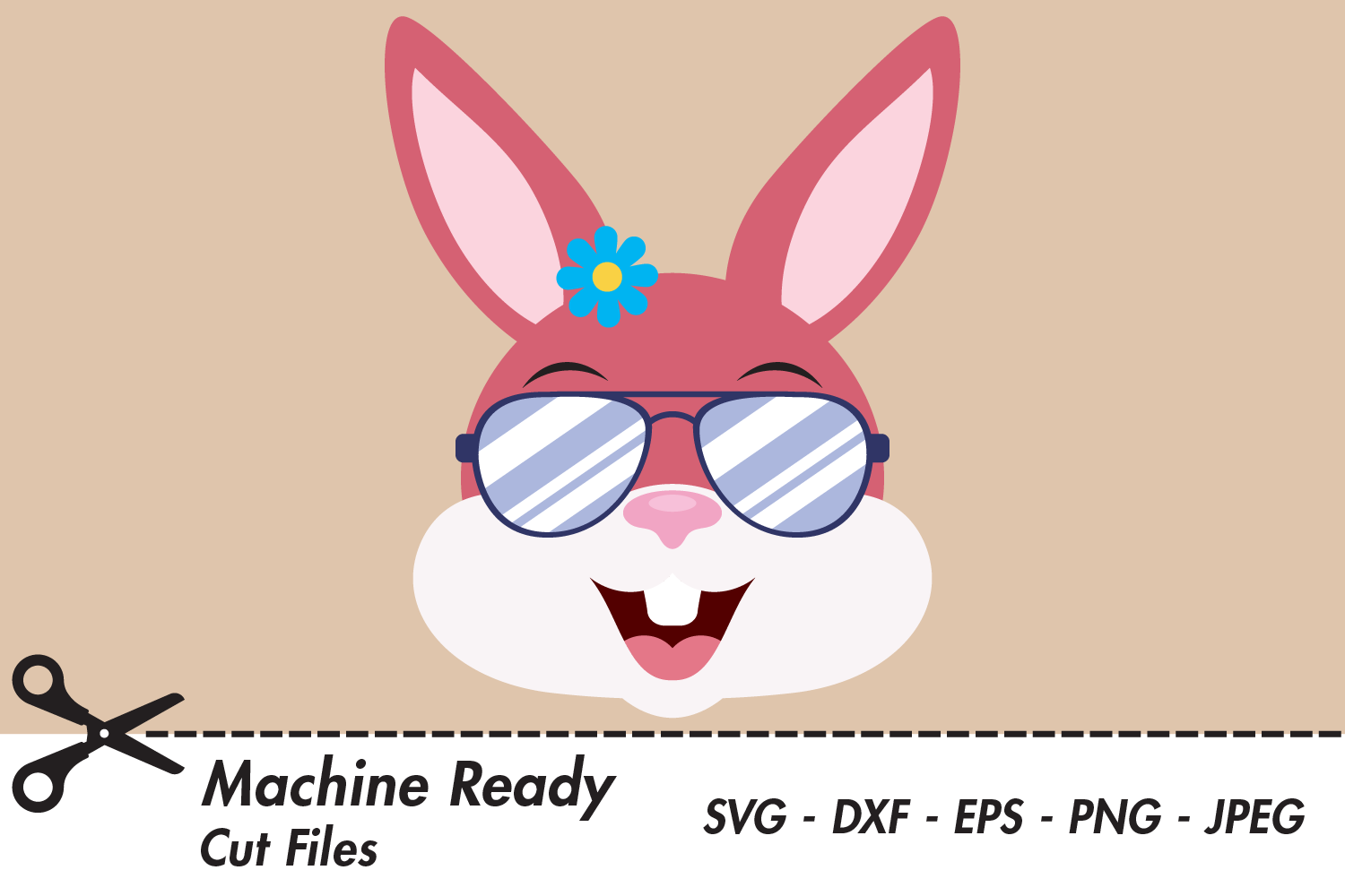 Cute Girl Llama Face with Shades Graphic by CaptainCreative