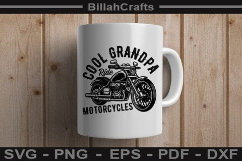 Cool Grandpa Ride Motorcycles SVG File SVG BillahCrafts 