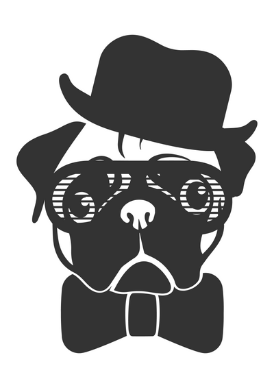 Cool pug SVG SVG HQDigitalArt 