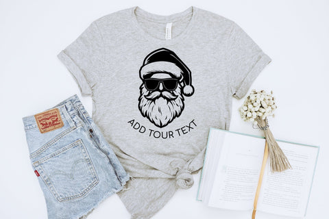 Cool Santa Face in Sunglasses SVG File for Cricut SVG OrangeBrushStudio 