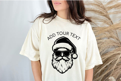 Cool Santa Face in Sunglasses SVG File for Cricut SVG OrangeBrushStudio 