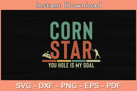 Cool Star You Hole Is My Goal Cornhole Svg SVG Helal 