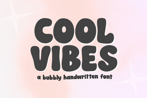 Cool Vibes - Bubbly Retro Font Font KA Designs 