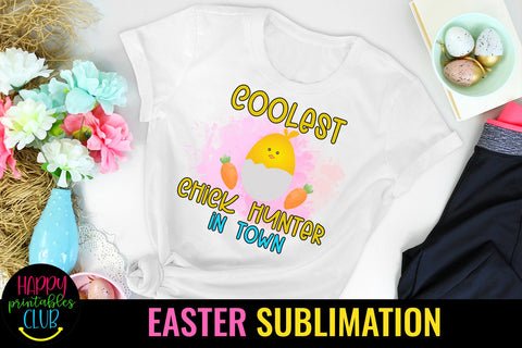 Coolest Chick Easter Sublimation- Sublimation Easter Designs Sublimation Happy Printables Club 