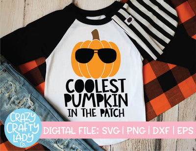 Coolest Pumpkin in the Patch | Fall SVG Cut File SVG Crazy Crafty Lady Co. 