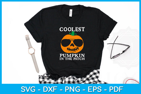 Coolest Pumpkin In The Patch Halloween SVG PNG PDF Cut File SVG Creativedesigntee 