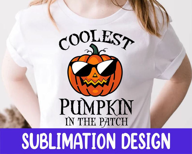 Coolest Pumpkin In The Patch Png, Pumpkins Halloween Png, Pumpkin Shirt Png, Halloween Png Sublimation iStyleDesign 