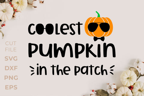 Coolest pumpkin in the patch SVG KMarinaDesign 