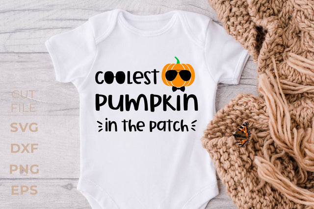 Coolest pumpkin in the patch SVG KMarinaDesign 