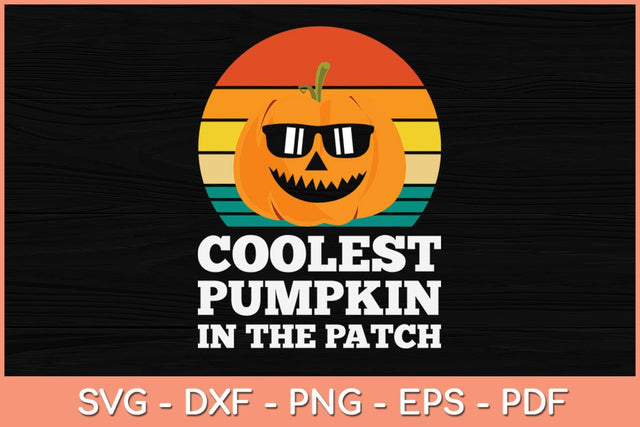 Coolest Pumpkin In The Patch Toddler Boys Halloween Svg Design SVG artprintfile 