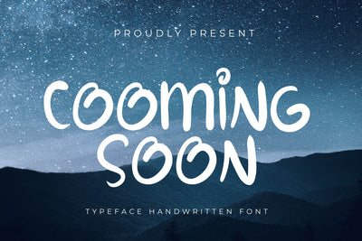 Cooming Soon Font LetterdayStudio 