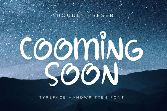 Cooming Soon Font LetterdayStudio 