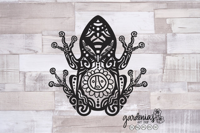 Coqui Frog Petroglyph SVG Gardenias Art Shop 
