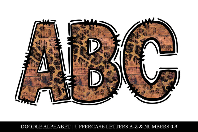 Coral Doodle Letter Sublimation Alphabet Set Sublimation BijouBay 