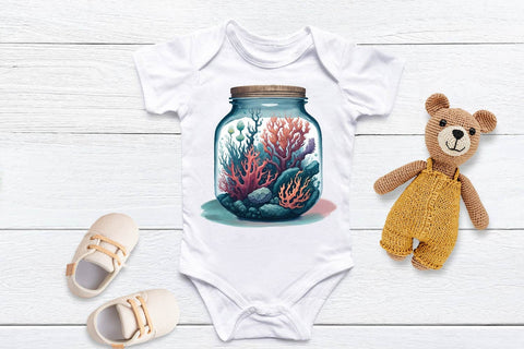 Coral Micro Worlds In Jar Bundle | Sublimation PNG Free For Commercial Use SVG Sintegra 