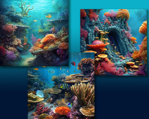 Coral Reef, Underwater, Undersea, Ocean, JPG Sublimation nikola 