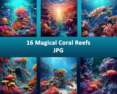 Coral Reef, Underwater, Undersea, Ocean, JPG Sublimation nikola 