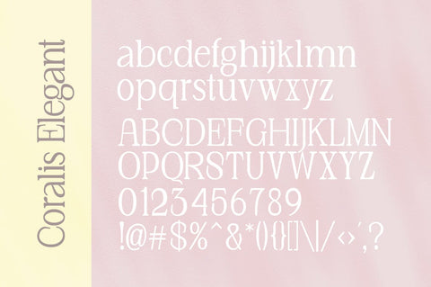 Coralis Elegant Font gatype 