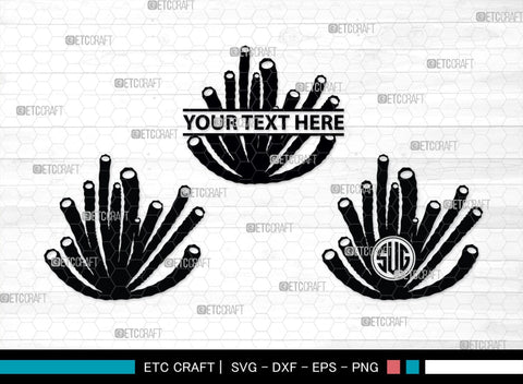 Corals Monogram, Corals Silhouette, Corals SVG, Seaweed Svg, Corals Stencil Svg, Aquarium Plants Svg, Ocean Svg, SB00133 SVG ETC Craft 