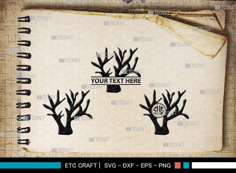 Corals Monogram, Corals Silhouette, Corals SVG, Seaweed Svg, Corals Stencil Svg, Aquarium Plants Svg, Ocean Svg, SB00133 SVG ETC Craft 