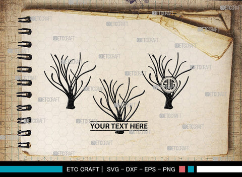 Corals Monogram, Corals Silhouette, Corals SVG, Seaweed Svg, Corals Stencil Svg, Aquarium Plants Svg, Ocean Svg, SB00133 SVG ETC Craft 