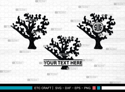 Corals Monogram, Corals Silhouette, Corals SVG, Seaweed Svg, Corals Stencil Svg, Aquarium Plants Svg, Ocean Svg, SB00133 SVG ETC Craft 