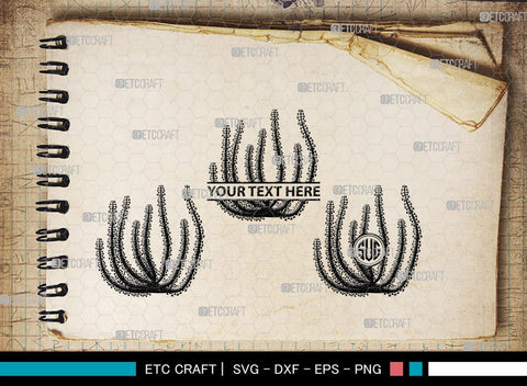 Corals Monogram, Corals Silhouette, Corals SVG, Seaweed Svg, Corals Stencil Svg, Aquarium Plants Svg, Ocean Svg, SB00133 SVG ETC Craft 