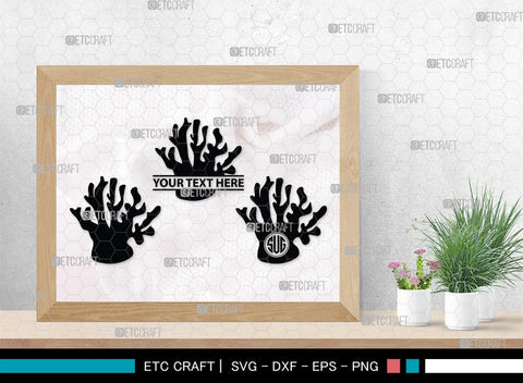 Corals Monogram, Corals Silhouette, Corals SVG, Seaweed Svg, Corals Stencil Svg, Aquarium Plants Svg, Ocean Svg, SB00133 SVG ETC Craft 