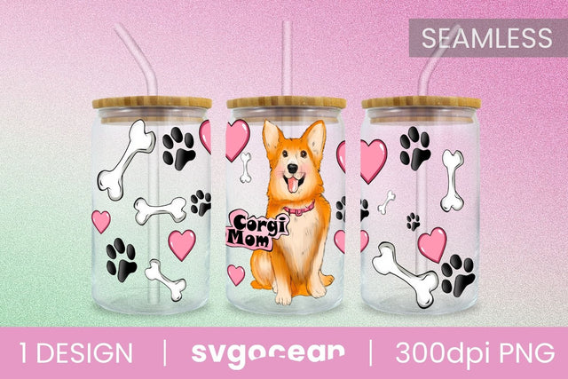 Corgi Can Glass PNG Sublimation SvgOcean 